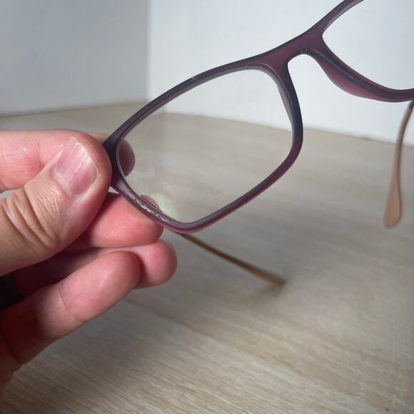 Ray-Ban RB7053 5526 Red Square Eyeglasses READ Frames Only 54-17-140 - Picture 9 of 12